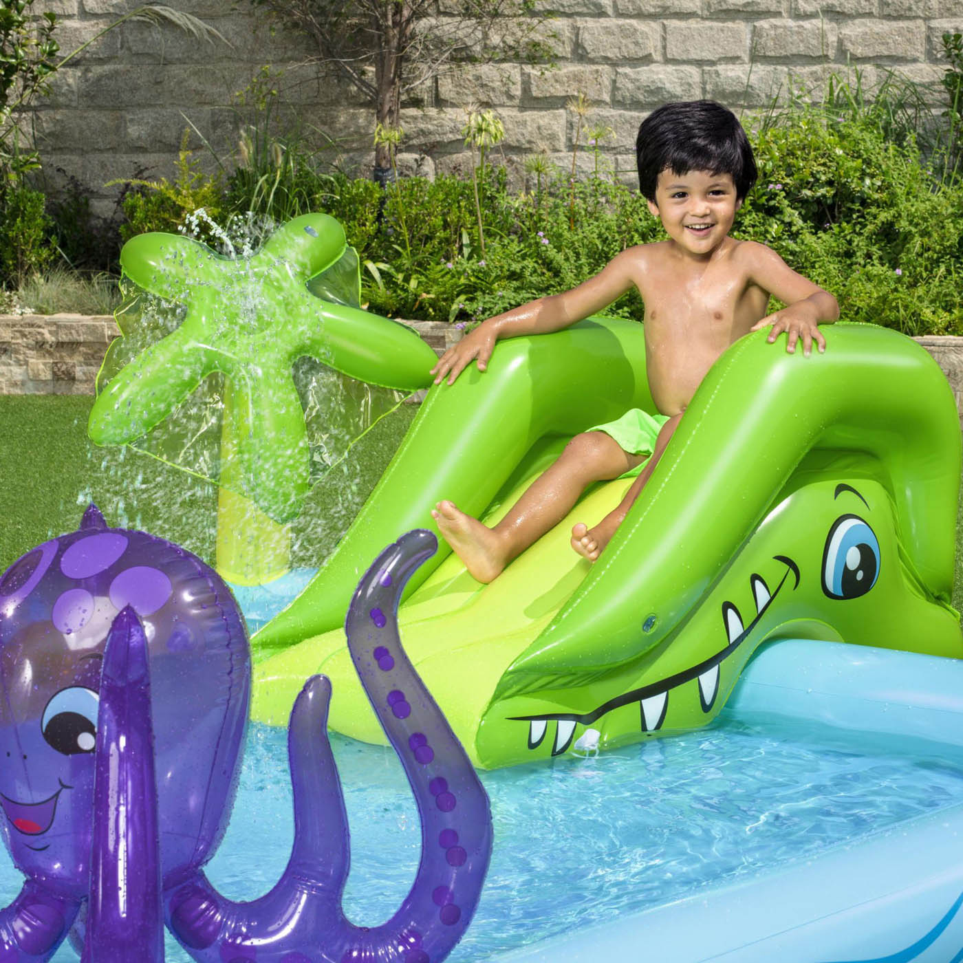 Bestway Swimming Pool Paddling Aquarium Inflatable Square Kids - Image 3