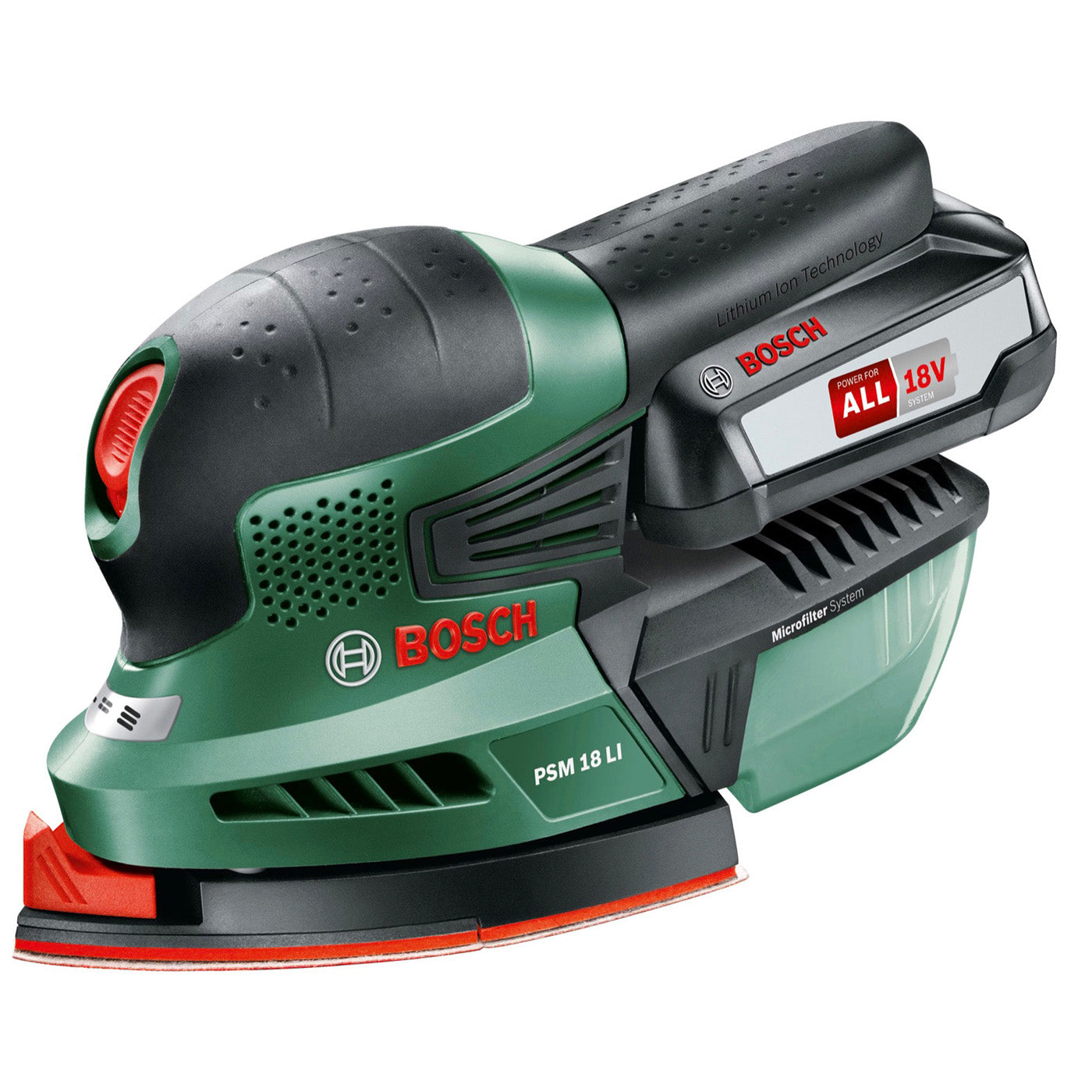 Bosch Cordless Multi Sander Power 4 All 18V 2.5Ah PSM 18 Li - Image 1