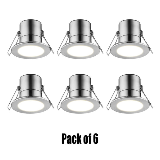 LED Recessed Downlights Spot Lights 5W Ceiling Warm White Dimmable Pack of 6 - Image 1