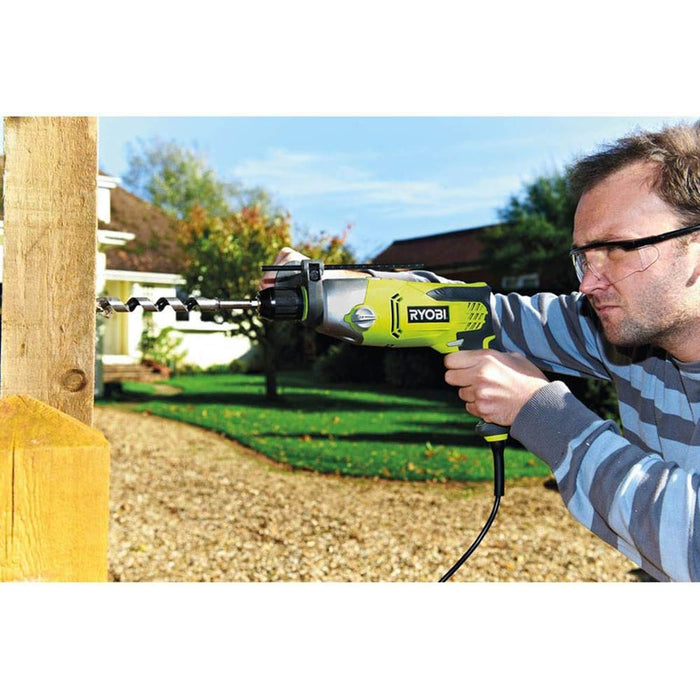 Ryobi Percussion Drill Hammer Rpd1010K LED Light Powerful Side Handle 1010W - Image 3