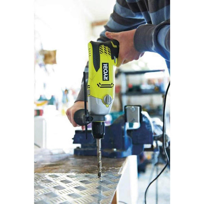 Ryobi Percussion Drill Hammer Rpd1010K LED Light Powerful Side Handle 1010W - Image 5