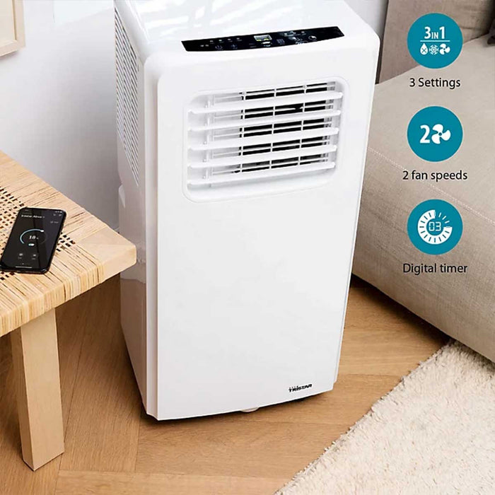 Smart Dehumidifier Wifi Air Conditioner Fan 3 in 1 7000BTU Remote Control - Image 1