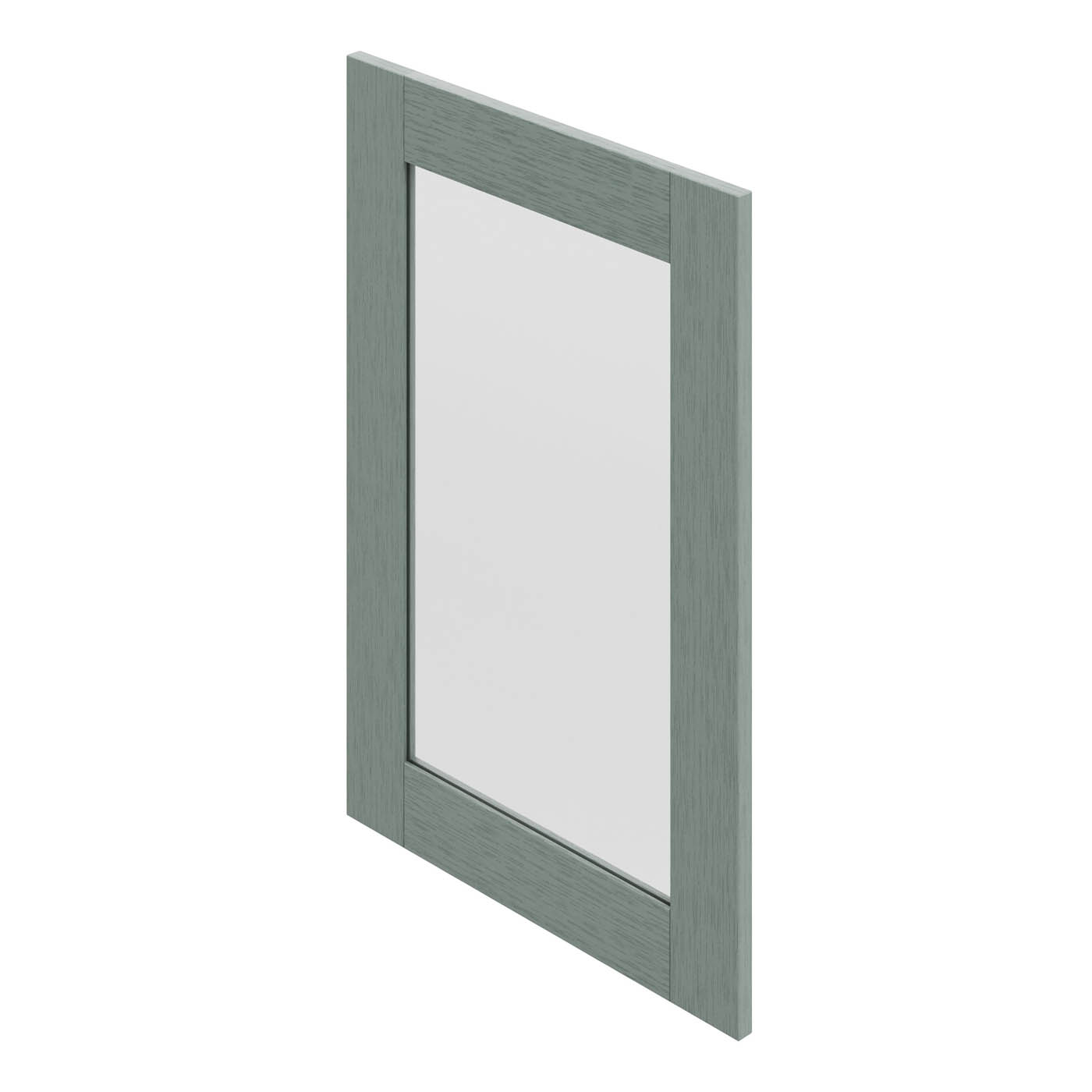 GoodHome Alpinia Matt reed green wood effect Shaker Glazed Cabinet door (W)500mm (H)715mm (T)18mm - Image 4