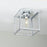 Ceiling Light Bathroom Chrome Effect 1 Bulb Glass Metal Silver IP44 15W 240V - Image 2