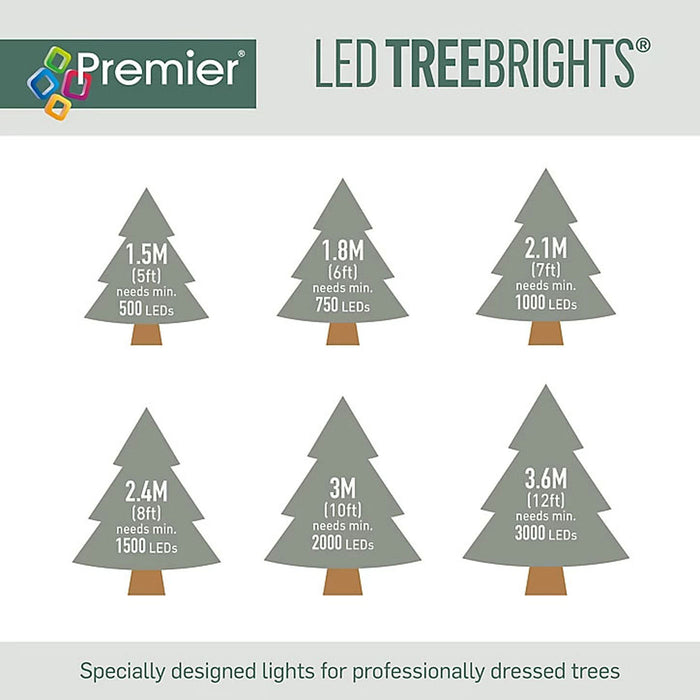 Premier String Lights Treebrights LED 1500 Warm White Green Cable (L)42.5 m 31V - Image 7