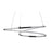 Pendant Ceiling Light Chrome Effect Dimmable Warm White Adjustable (Dia)580mm - Image 6