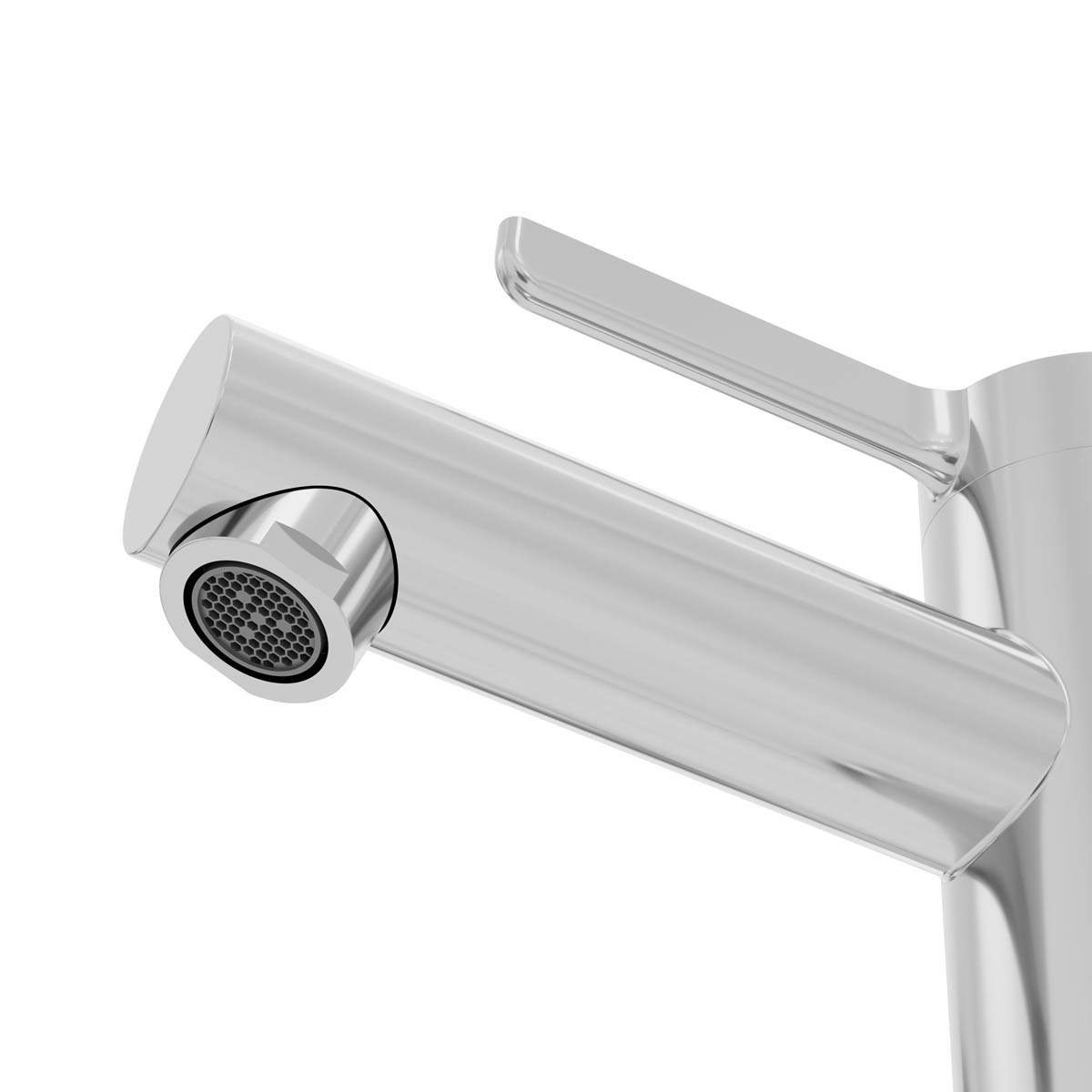 Bathroom Basin Tap Mixer Chrome Round Single Lever Clicker Waste Modern Faucet - Image 7