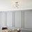 Ceiling Light LED 3 Lamp Crystal Clear Glass Metal Chrome Effect Modern - Image 2