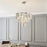 LED Ceiling 5 Light Chandelier Pendant Crystal Adjustable Stylish Living Room - Image 1