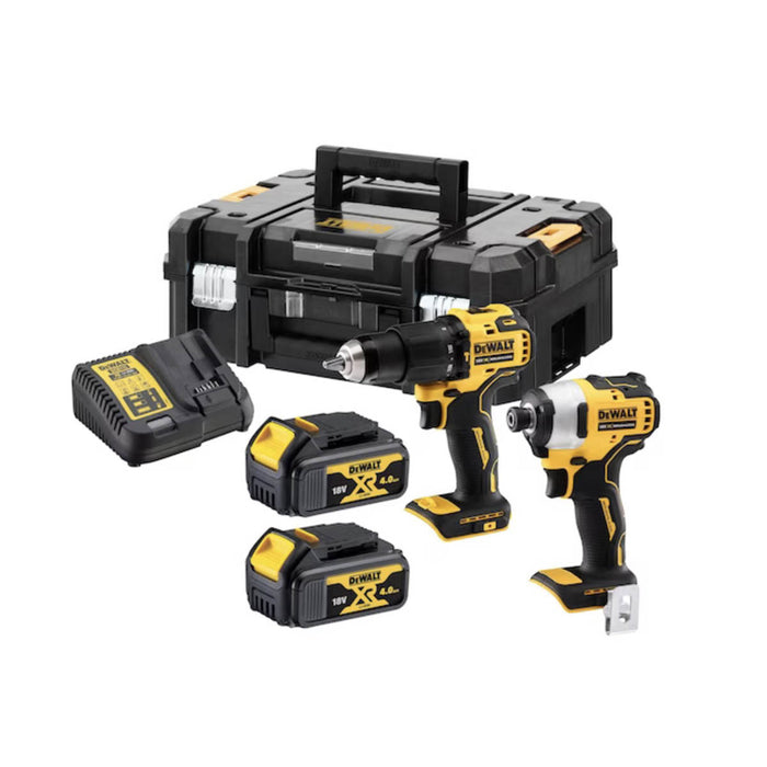 Dewalt Combi Drill And Impact Driver Cordless DCK2062M2T 18V 2x4.0A Charger Case - Image 2