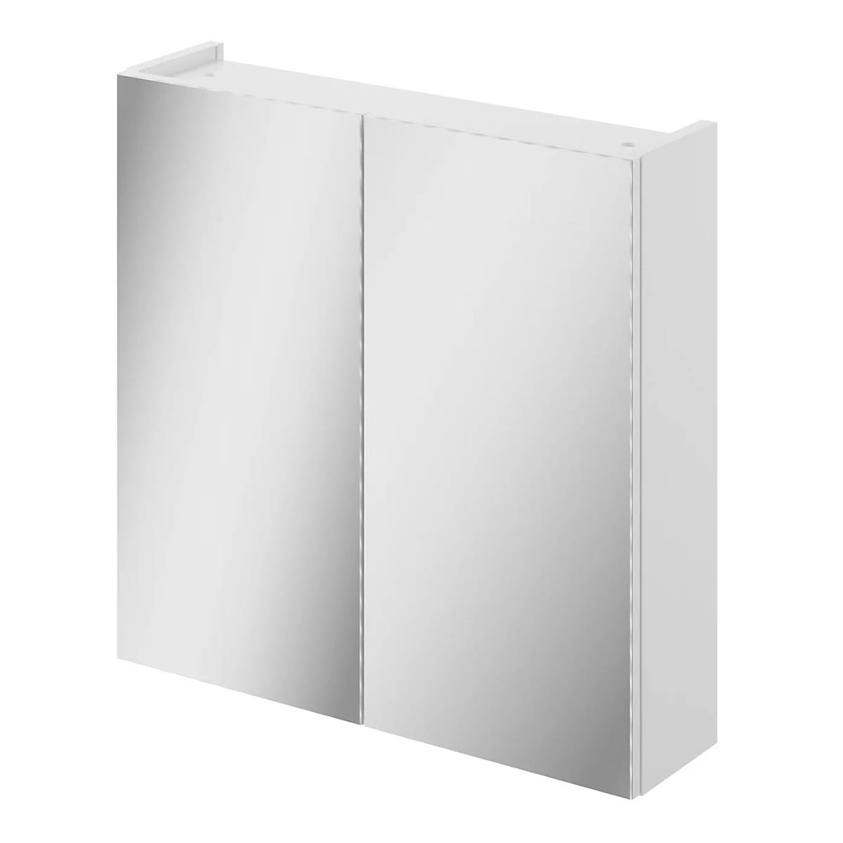Bathroom Mirror Cabinet Wall Mounted Single Shelf Soft Close (H)540 (W)550mm - Image 1