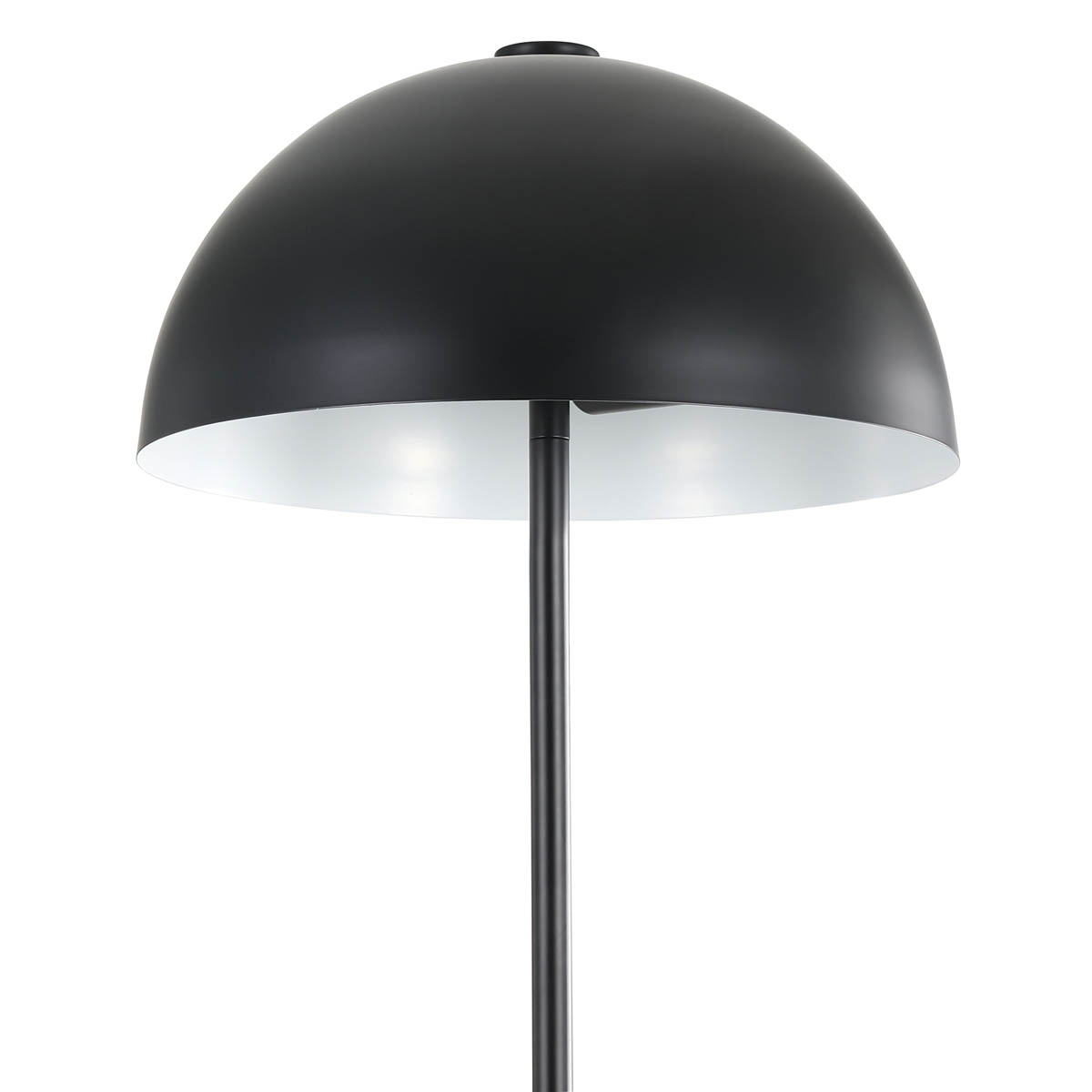 LED Floor Lamp Songor Matt Black Modern Metal Half Globe Shade (H)1580 mm - Image 4
