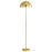 Floor Lamp LED Living Room Metal Gold Matt Brushed Brass Contemporary (H)1580 mm - Image 1