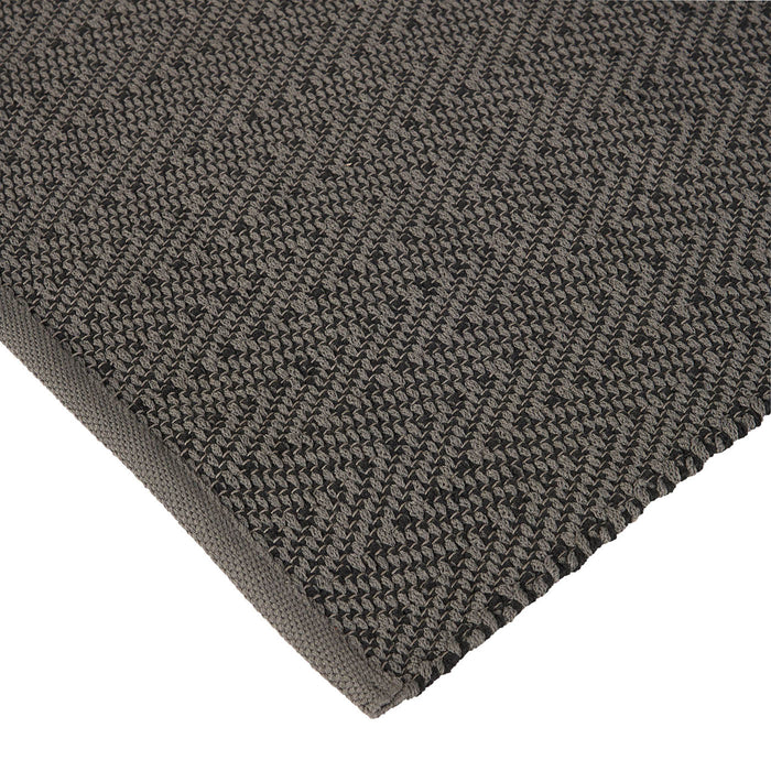 Runner Rug Grey Reversible Balcony Hallway Indoor Outdoor Terrace 230x80cm - Image 3