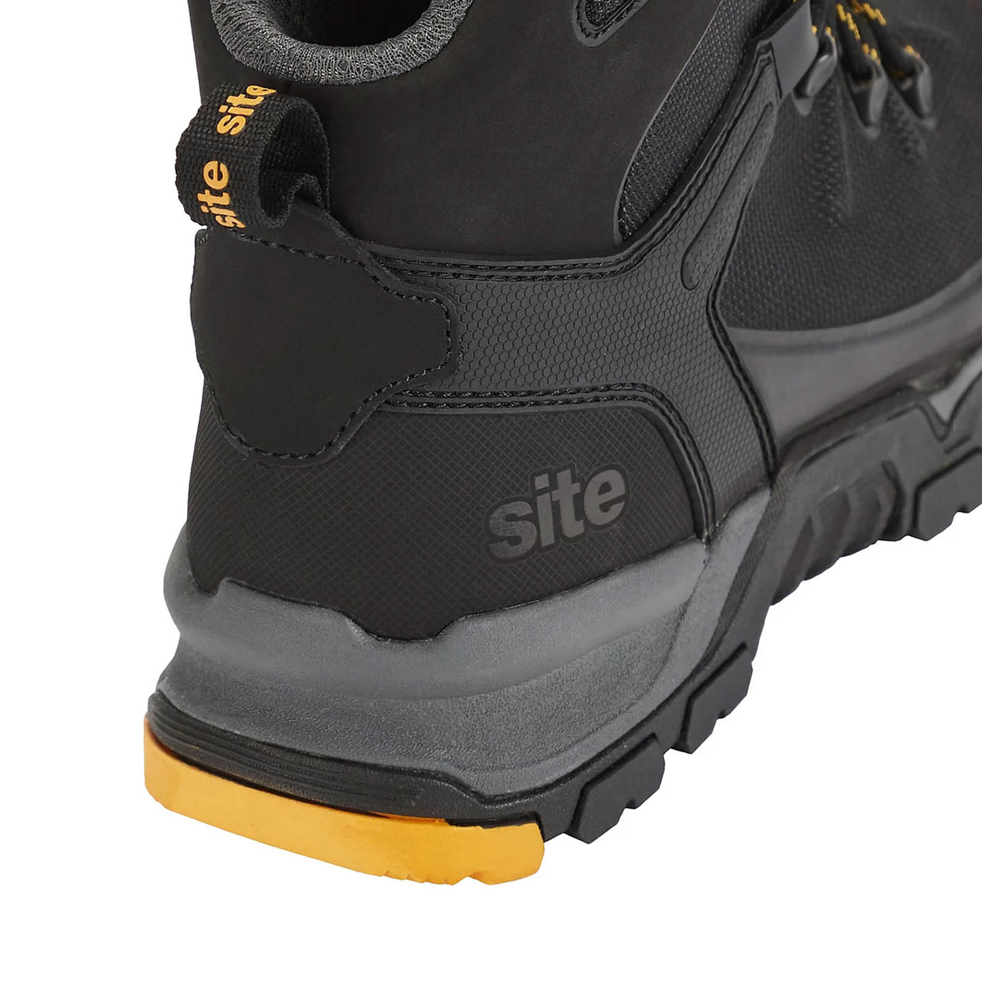 Site Densham Safety Boots Black Steel Toe Work Footwear Shoes Size 8 - Image 3