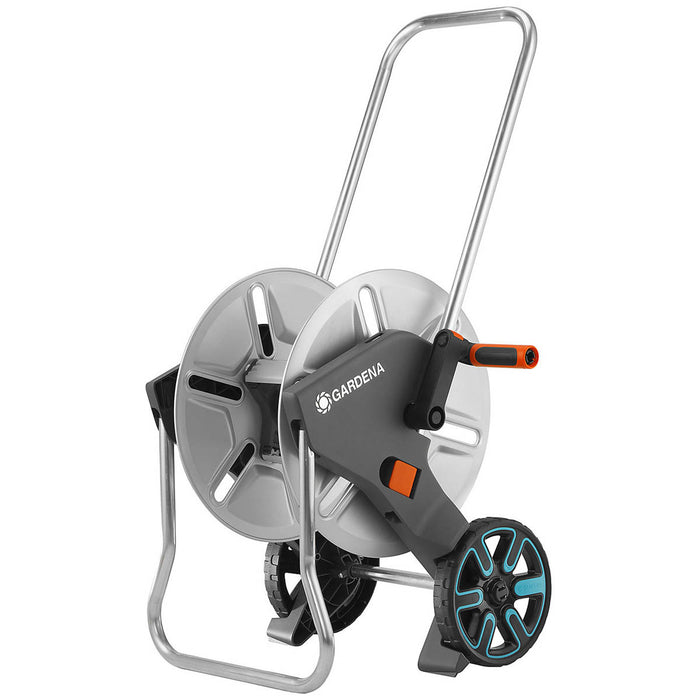 Garden Water Hose Reel Cart Trolley Wheeled Foldable Handle Heavy Duty - Image 1