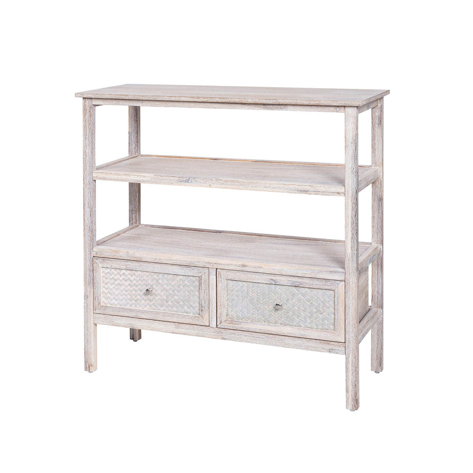 Pinilla Console Table French Chic 2 Drawer Matt White (H)800mm (W)800mm (D)300mm - Image 4