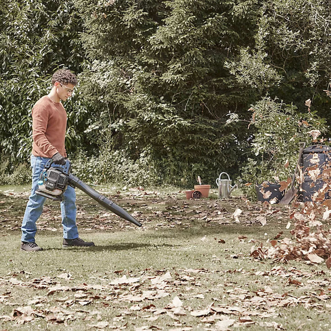 Mac Allister Leaf Blower Vacuum Petrol MBVP25 25cc Mulcher Garden Handheld - Image 2