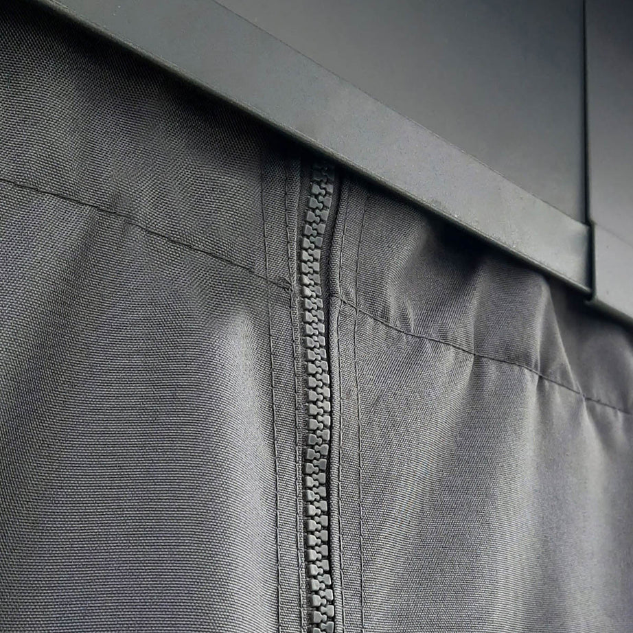 Gazebo Curtains Net Grey Outdoor Lightweight Pack of 4 (L)2120 (W)4400mm - Image 8