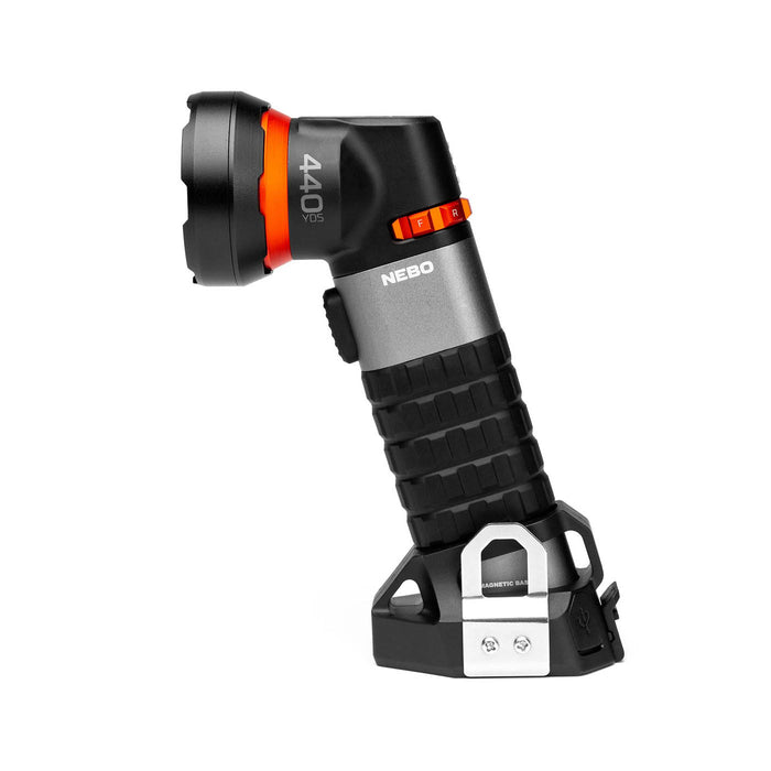 LED Torch Spotlight Rechargeable Dimmable Compact 500lm Battery-Powered - Image 2