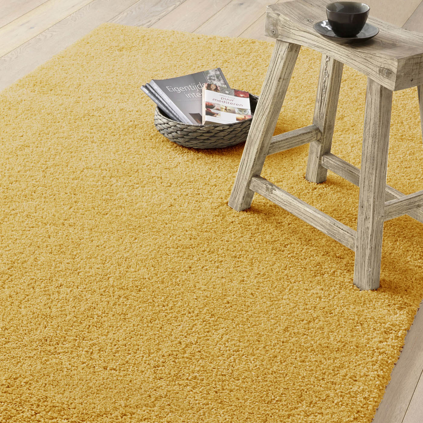 Large Shaggy Rug Yellow Soft Bedroom Living Room 3.68m² (L)230cm x (W)160cm - Image 5