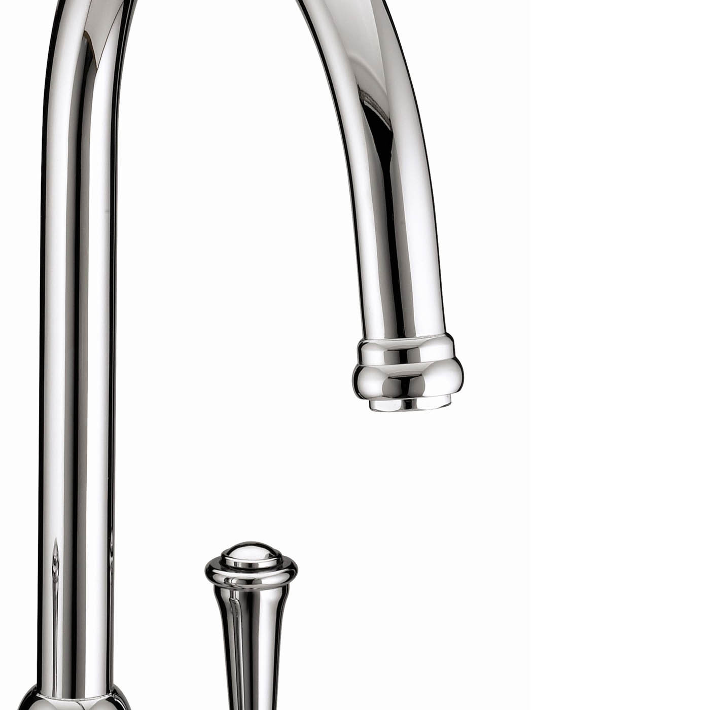 Bristan Kitchen Tap Mixer Chrome Dual Lever Swivel Spout Traditional Faucet - Image 4