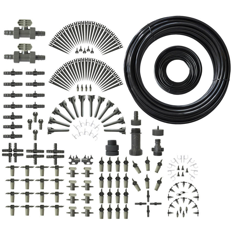 Verve Drip Irrigation System Kit 60m Garden Automatic Watering 60 Pieces - Image 1