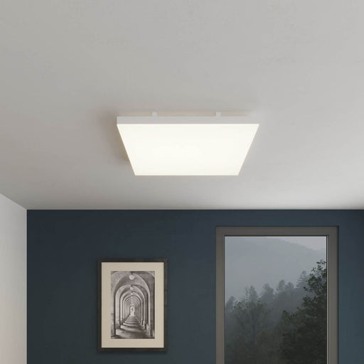 LED Panel Light Ceiling Matt White Porcelain Effect Square Minimalistic (L)595mm - Image 1