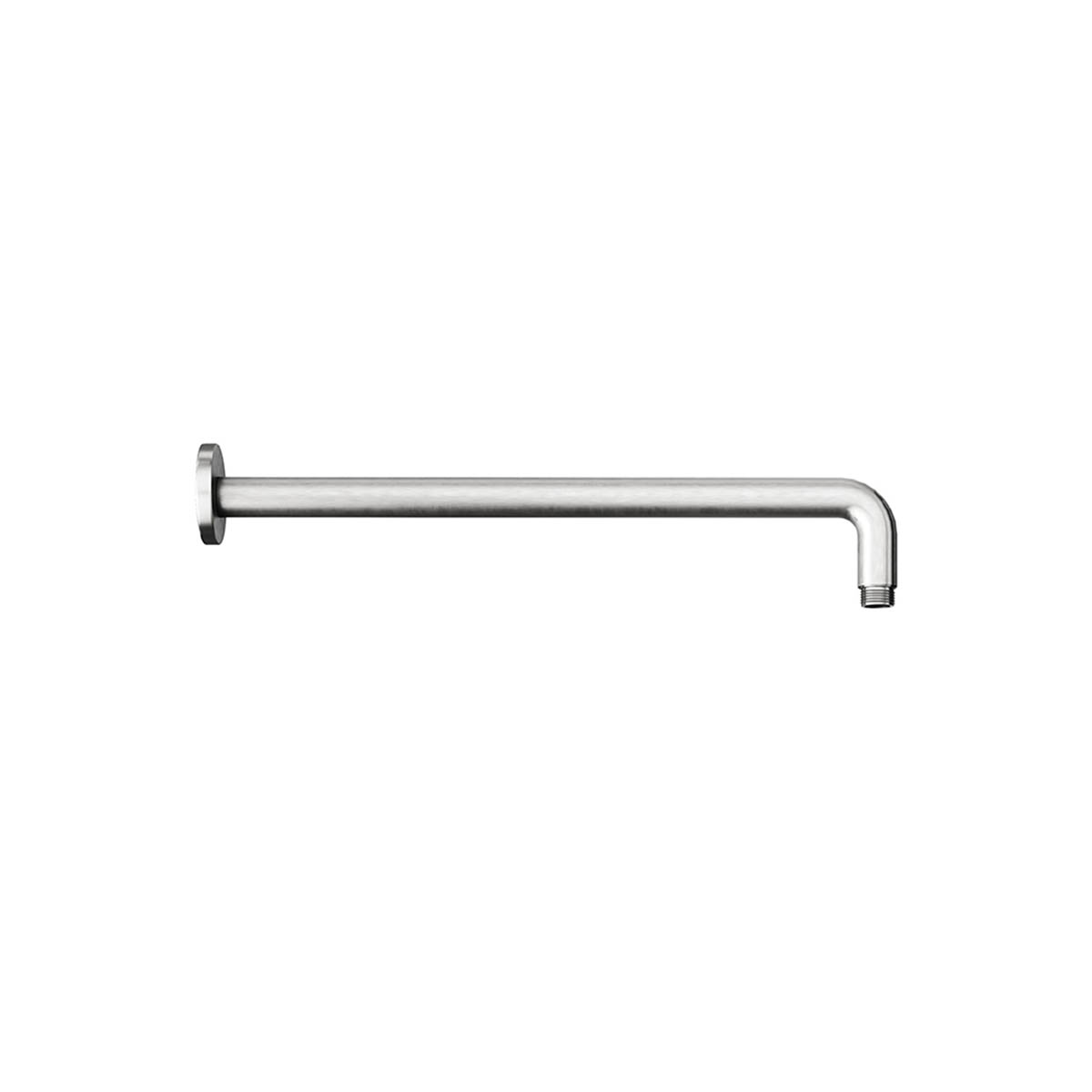 Shower Arm Gloss Chrome Wall Mounted Brass 380mm Round Bathroom Modern - Image 1