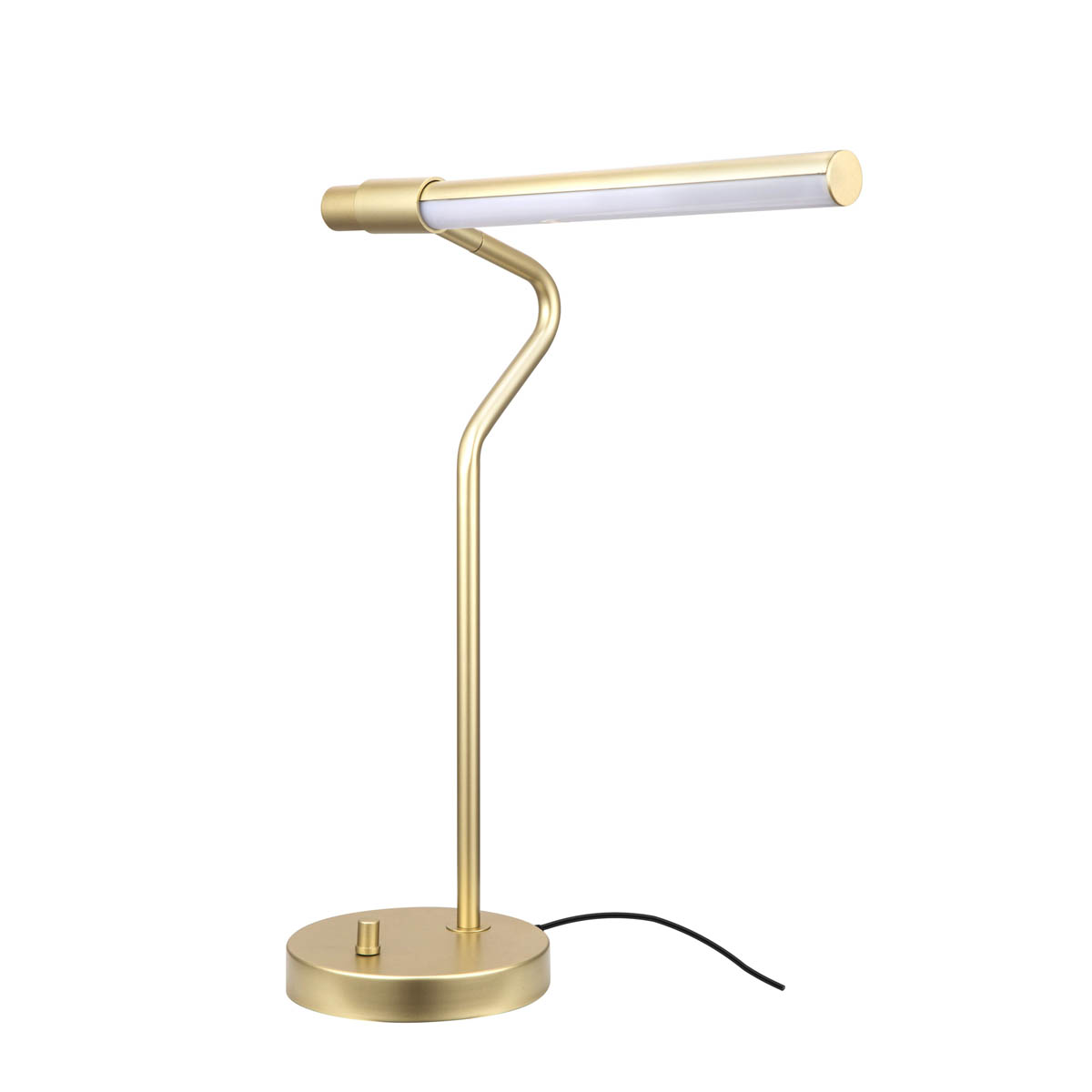 Table Lamp LED Integrated Pendant Matt Gold Effect Adjustable Dimmable Modern - Image 2