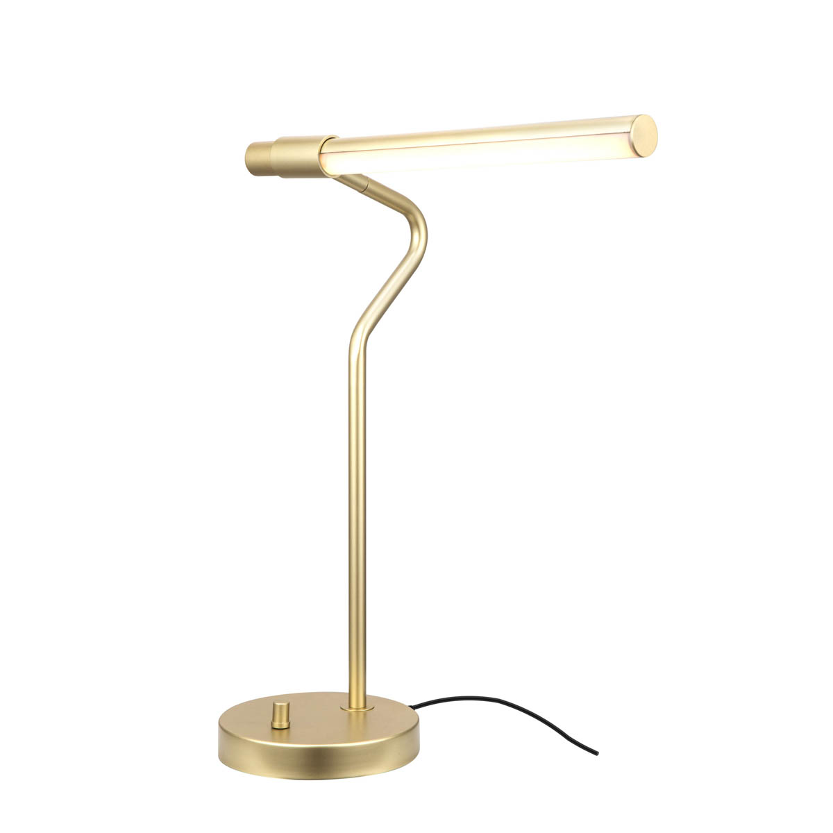 Table Lamp LED Integrated Pendant Matt Gold Effect Adjustable Dimmable Modern - Image 6
