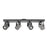 Spotlight Bar LED 4 Lamp Adjustable Metal Matt Cement Grey Rotatable Industrial - Image 1