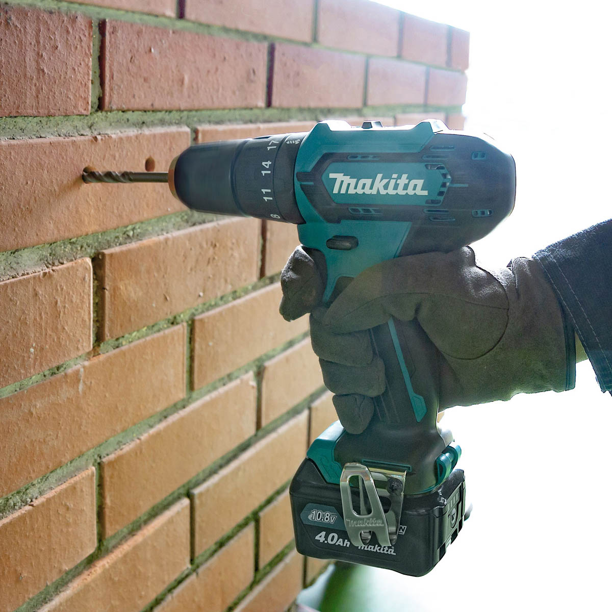 Makita Combi Drill Cordless 12V Li-Ion HP333DZ Soft Grip Compact Body Only - Image 2