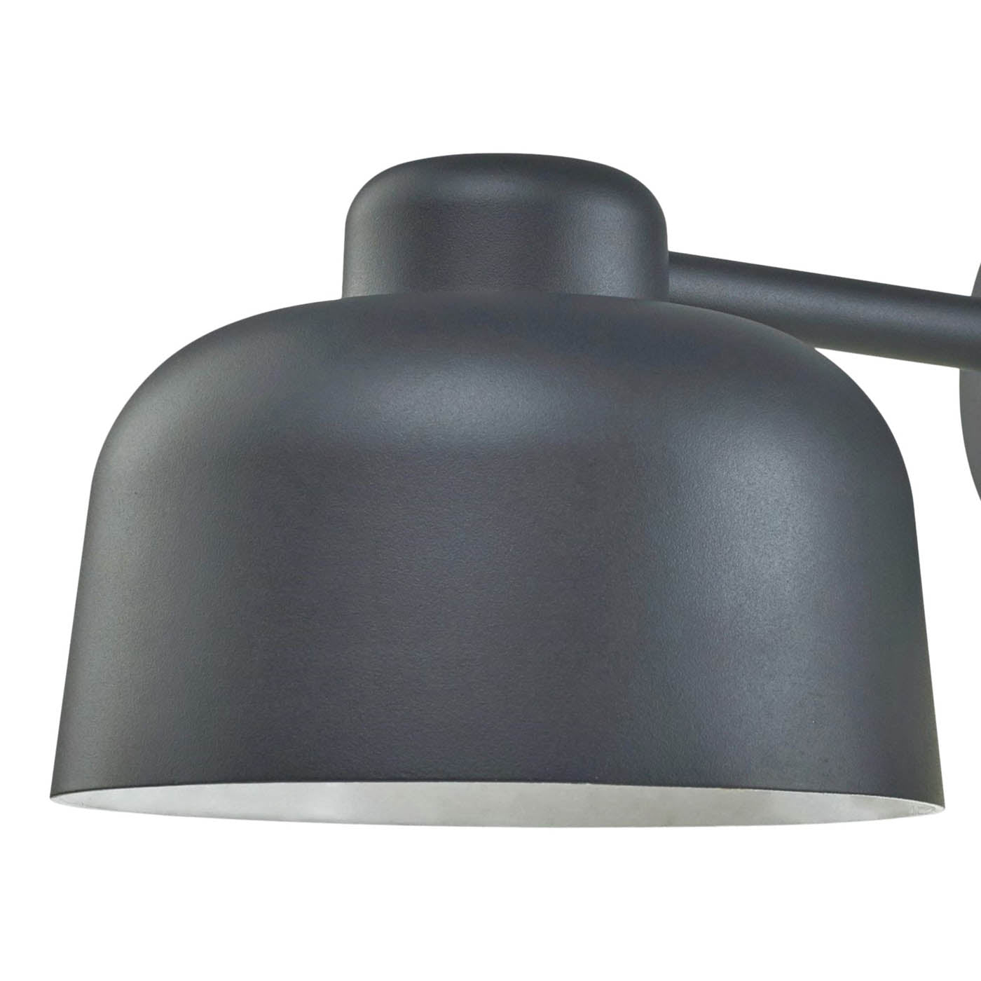 Outdoor Wall Light LED Neutral White Bell Matt Dark Grey Waterproof (Dia)18cm - Image 4