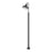 Outdoor Lamp Post 1 Light Garden Metal Plastic Dark Grey Mains Powered (H)2000mm - Image 2