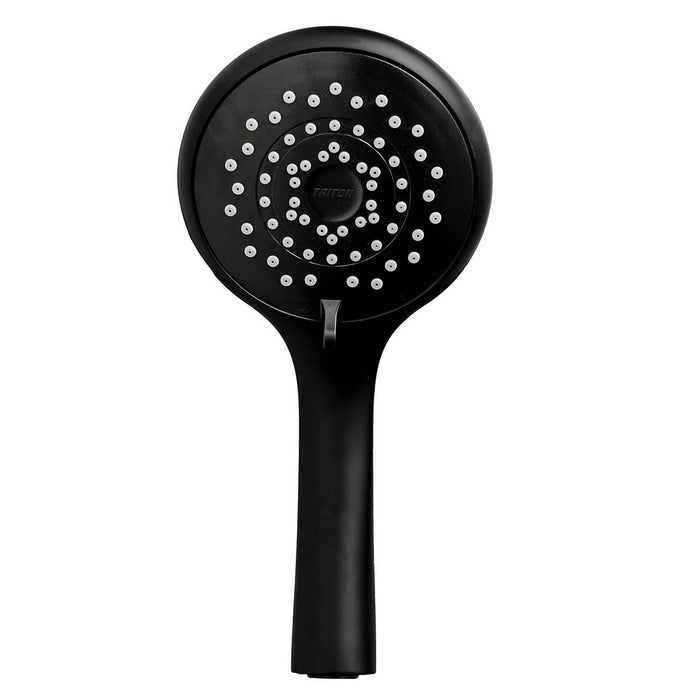 Triton Shower Head Kit Stainless Steel Matt Black 5 Spray Pattern Wall Mounted - Image 2