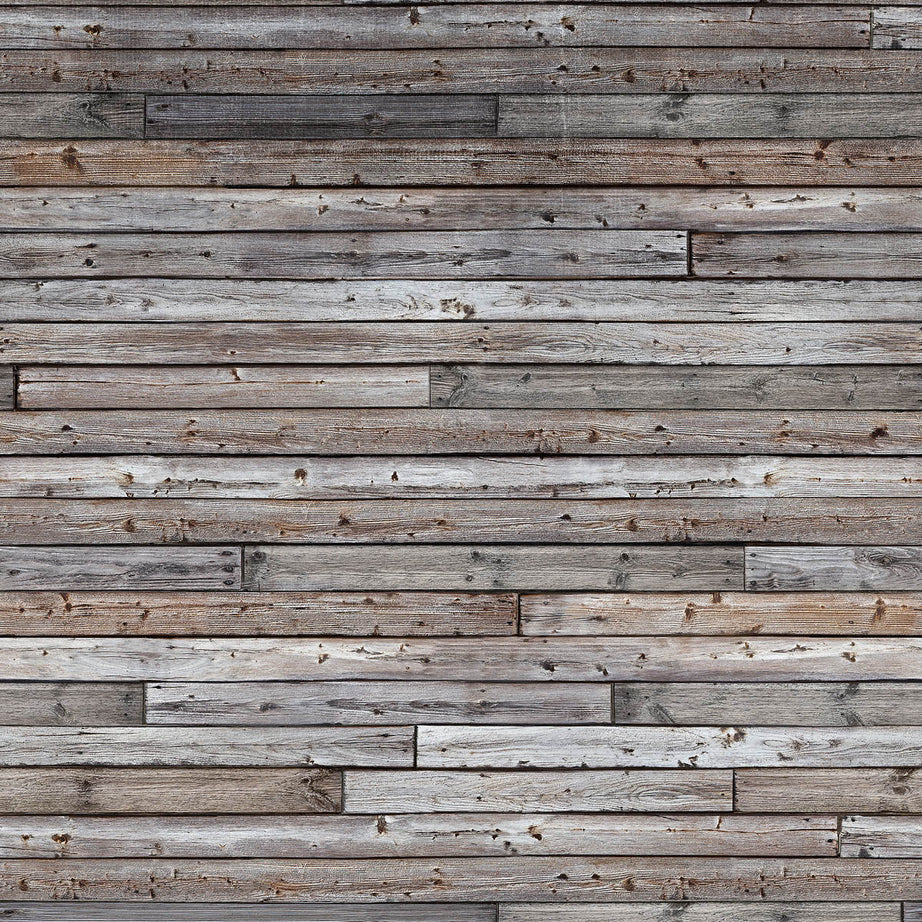 Grandeco Wallpaper Mural Brown Matt Grey Wood Effect Washable Strippable 4.45m² - Image 1