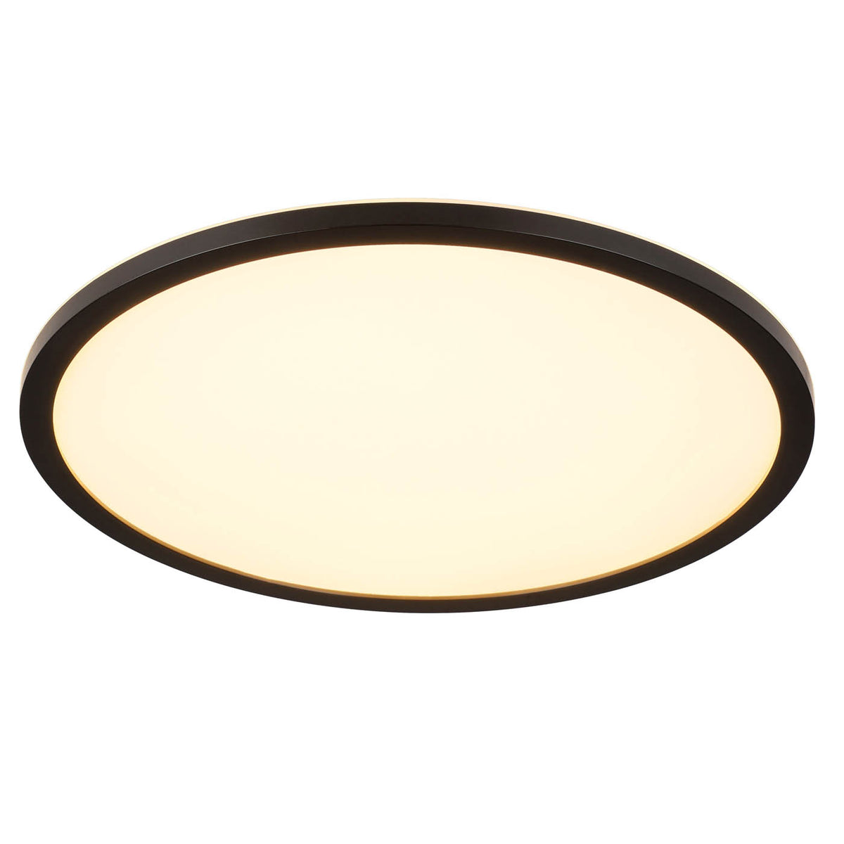 LED Ceiling Light Round Dimmable Matt Plastic Black Modern Hallway Bathroom - Image 3