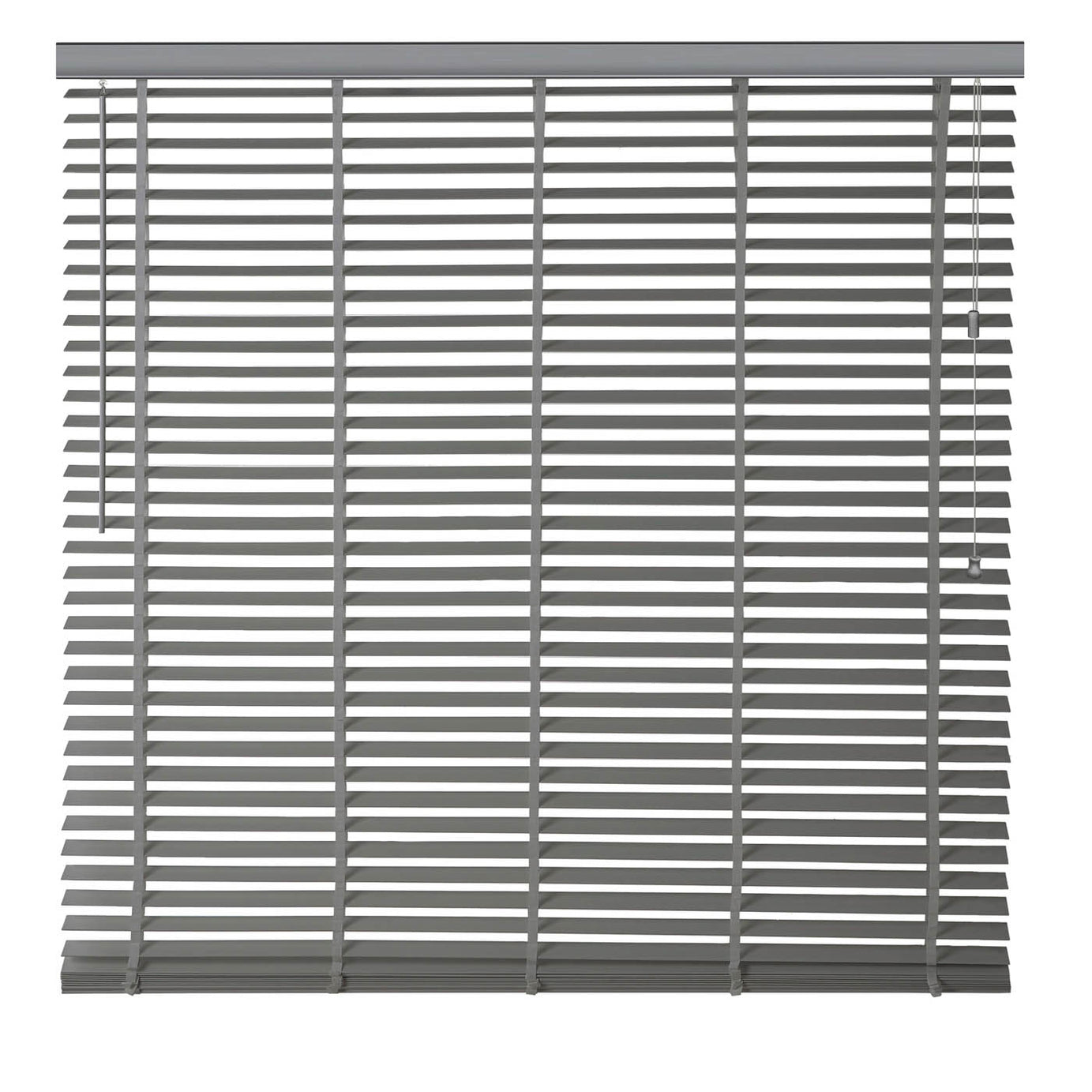 Venetian Blind Lone Grey Corded Woodgrain Effect PVC (W)120cm (L)180cm - Image 4