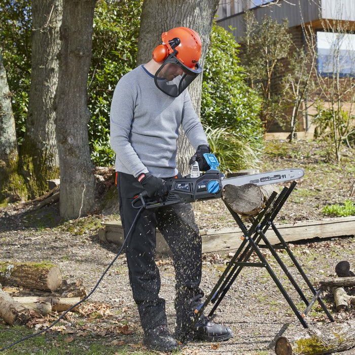 Mac Allister Chainsaw Electric MCS2200 40cm Garden Wood Cutter Ergonomic 2200W - Image 2