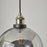 Inlight Ceiling Light Pendant Black Smoke Tinted Effect Hanging IP20 Dia 250mm - Image 3