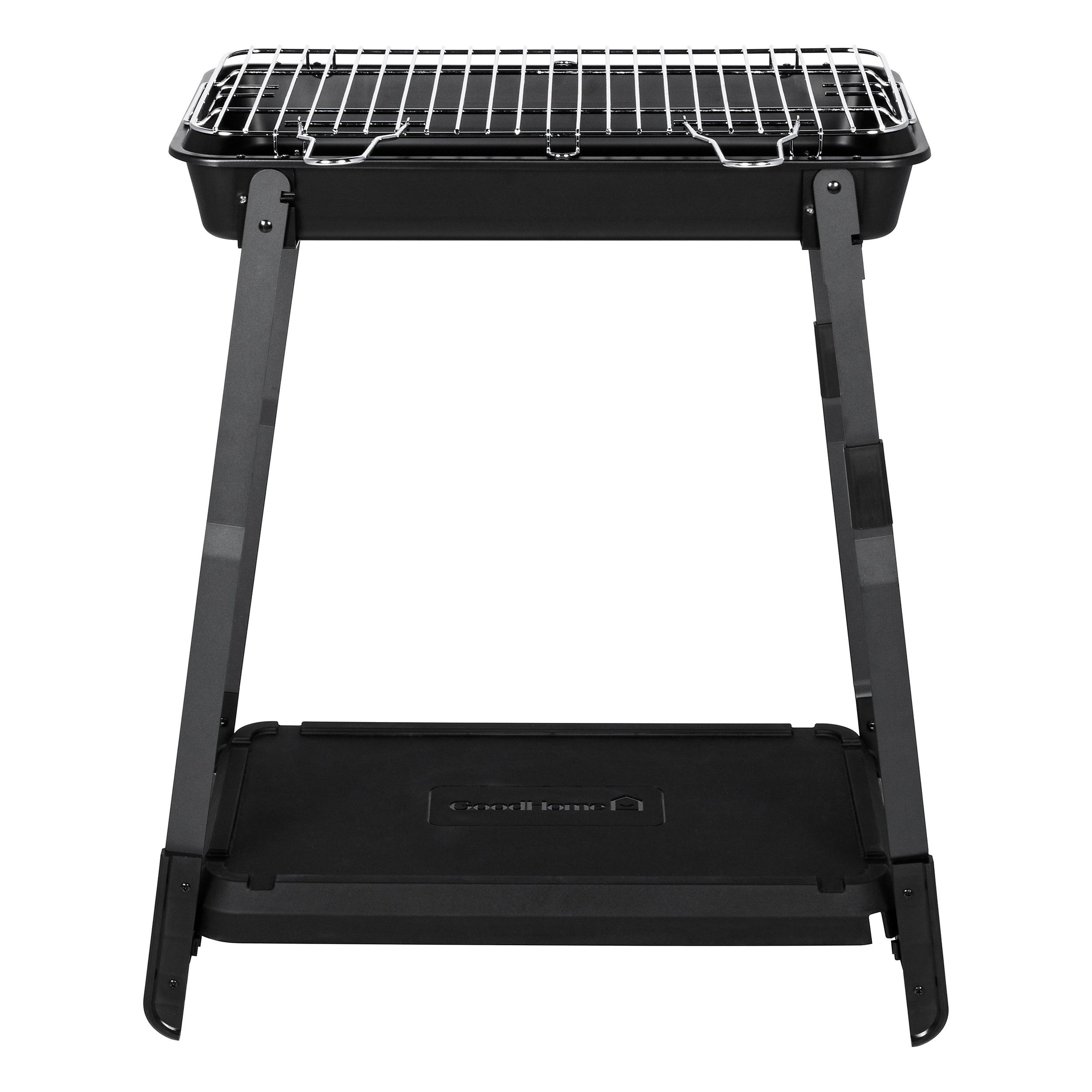Garden Charcoal BBQ Black Portable Outdoor Barbecue Grill Compact Foldable - Image 3