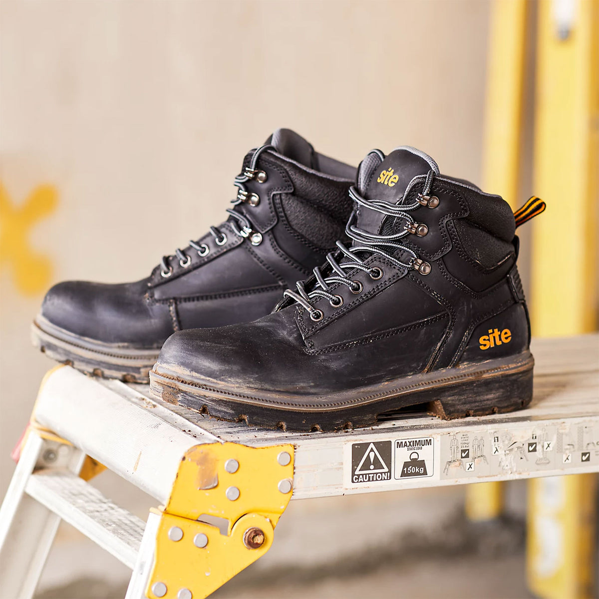 Site Safety Boots Mens Standard Fit Black Steel Toe Work Shoes Size 11 Marble2.0 - Image 8