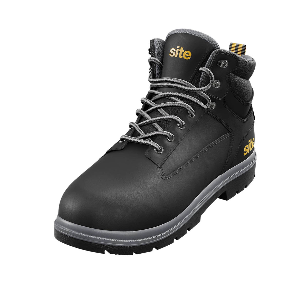 Site Marble 2.0 Safety Boots Black Steel Toe Work Footwear Shoes Size 9 - Image 1