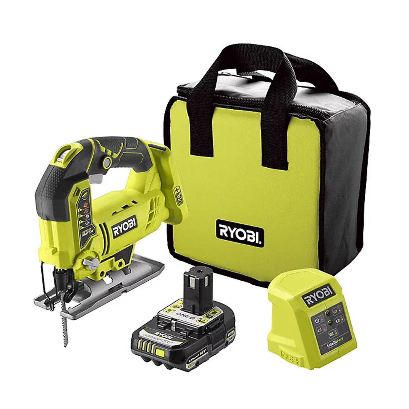 Ryobi Jigsaw Cordless R18JS-1C25SK 18V 2.5Ah Li-ion One Plus Steel LED Soft Bag - Image 2