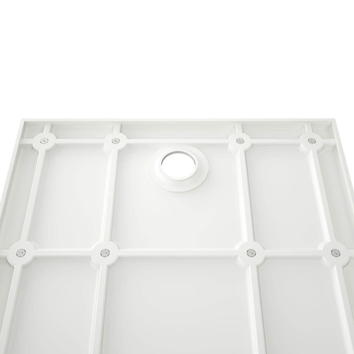 Teesta Shower Tray White Square Bathroom Non-Slip (L)900 (W)900 (H) 27mm - Image 5