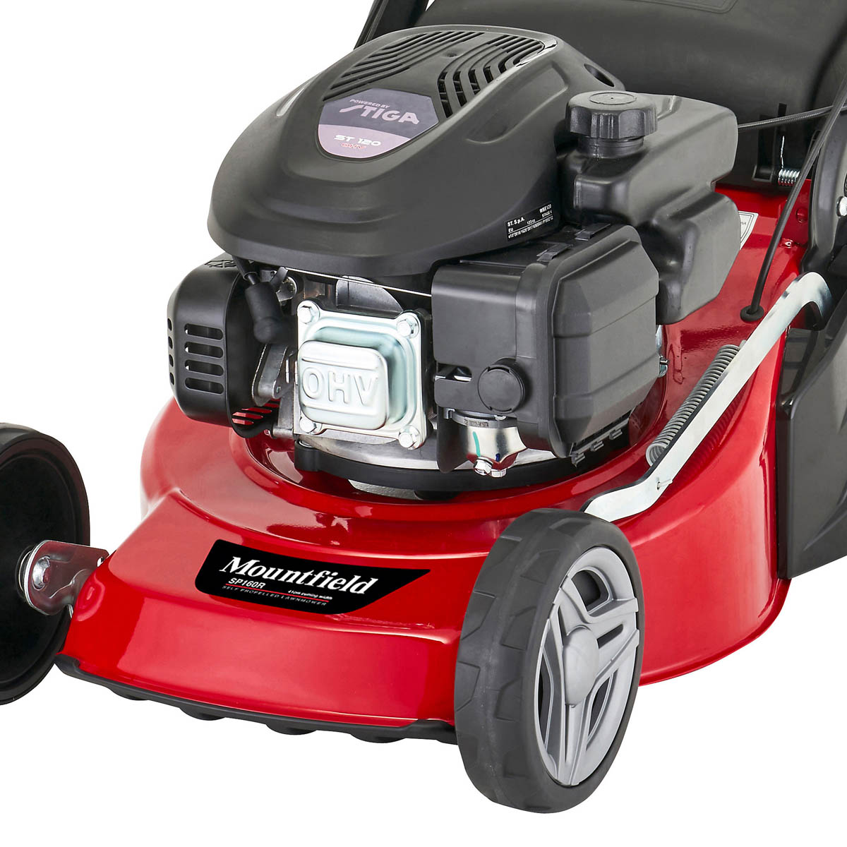 Mountfield Rotary Lawnmower 41cm Petrol SP160R 123cc Hand Propelled Rear Roller - Image 9