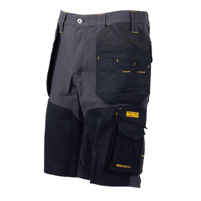 DeWalt Work Shorts Mens Slim Fit Grey Black Lightweight Multi Pockets Cargo W36" - Image 2