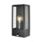 Wall Light Lantern Outdoor Garden Porch Matt Black PIR Motion Sensor Metal IP44 - Image 1