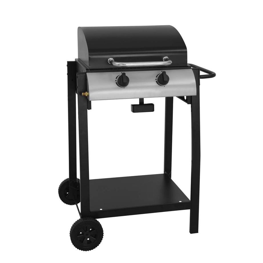 Black 2 burner Gas BBQ - Image 1